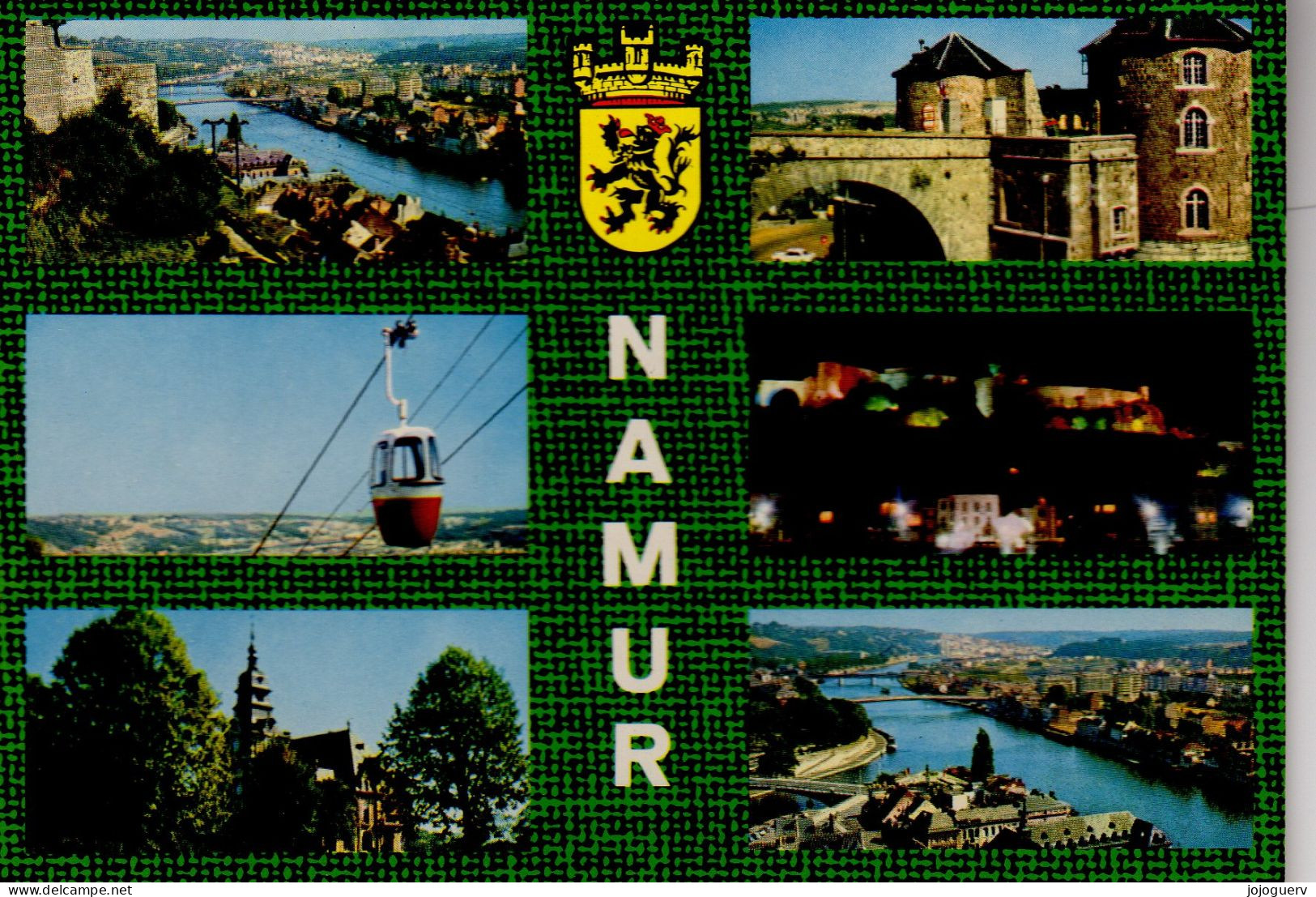 Namur La Belle 6 Vues Et Blason ( Téléphérique , Cathédrale , Pont ... - Namur