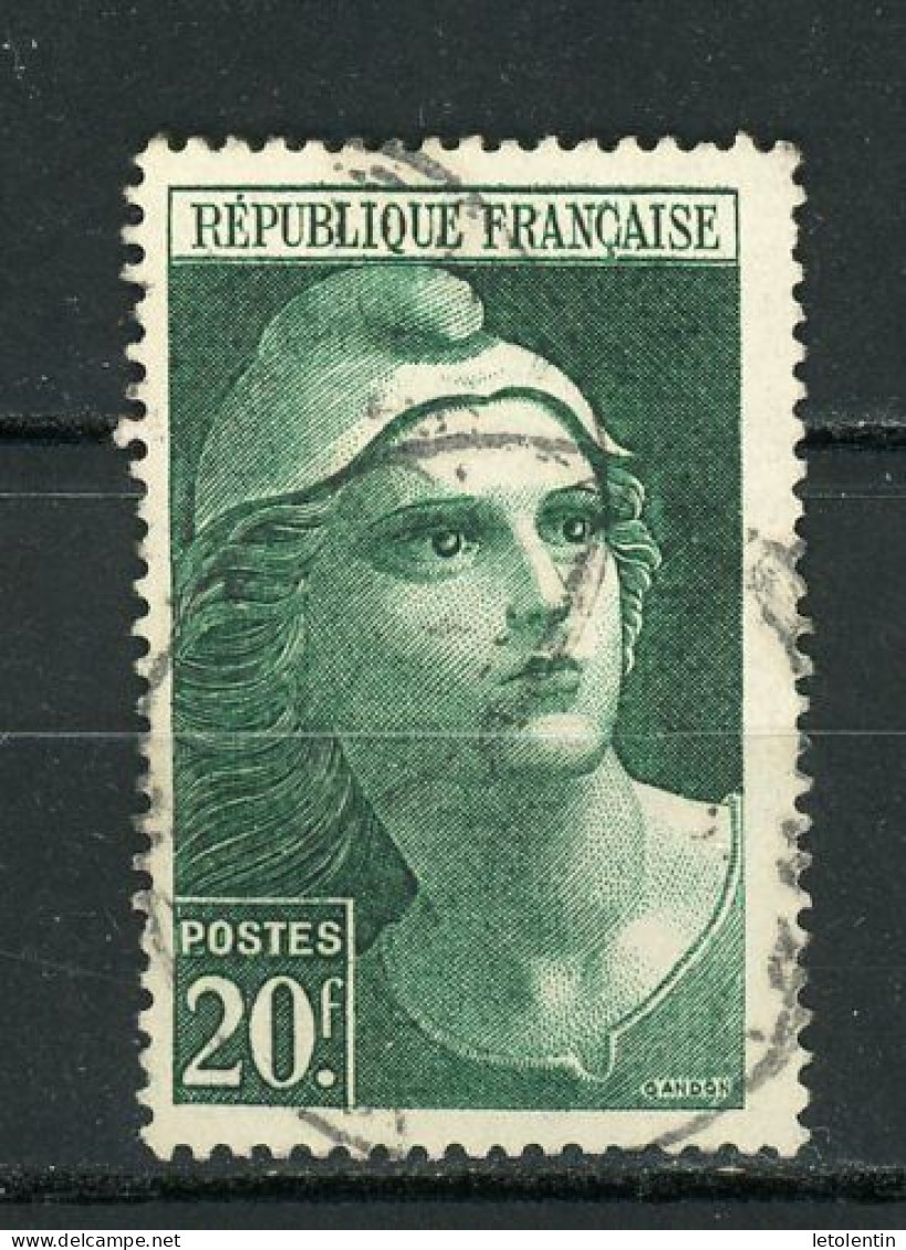 FRANCE -  M. DE GANDON - N° Yvert  730 Obli. - 1945-54 Marianne Of Gandon