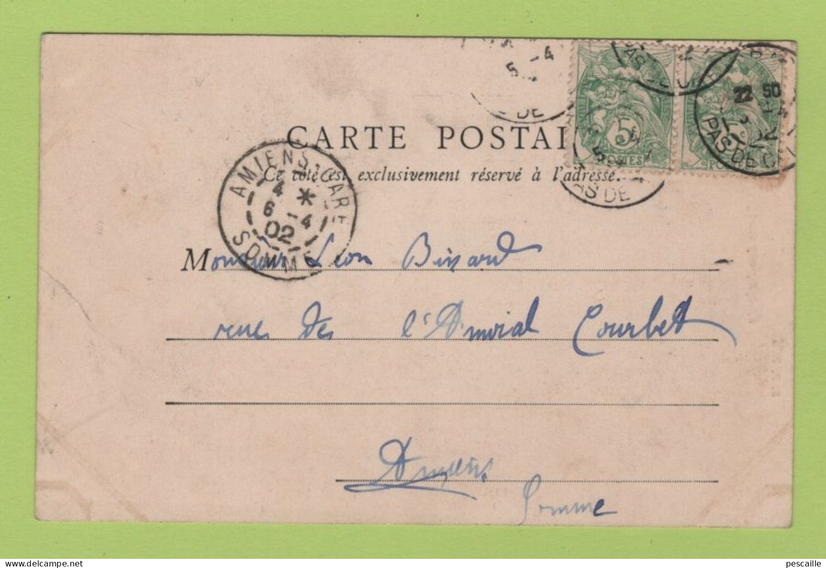 62 PAS DE CALAIS - CP ARRAS - NOTRE DAME DES ARDENTS - B. F. PARIS - CIRCULEE EN 1902 - Arras