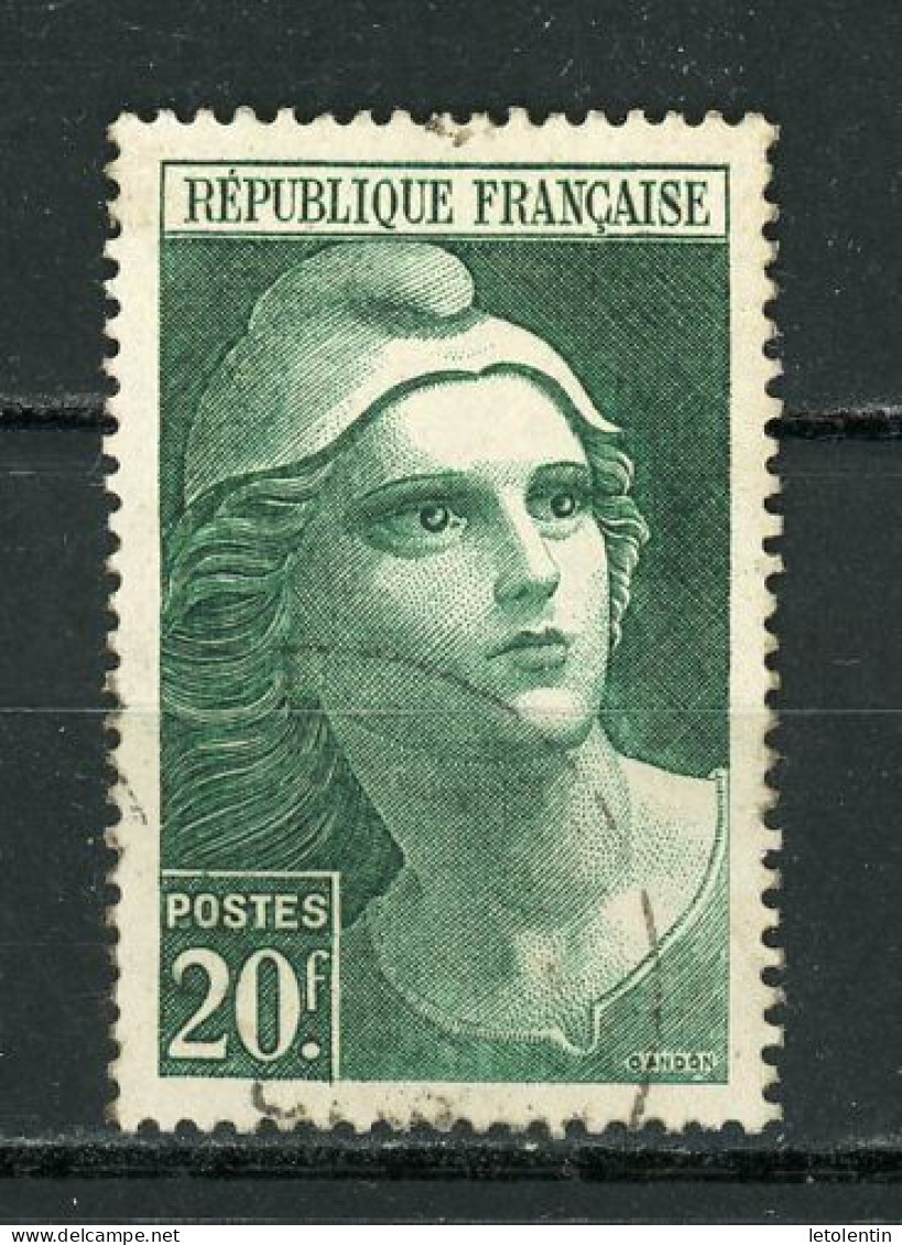 FRANCE -  M. DE GANDON - N° Yvert  730 Obli. - 1945-54 Maríanne De Gandon