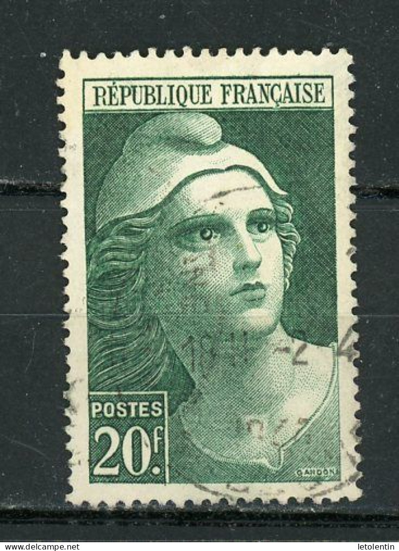 FRANCE -  M. DE GANDON - N° Yvert  730 Obli. - 1945-54 Maríanne De Gandon