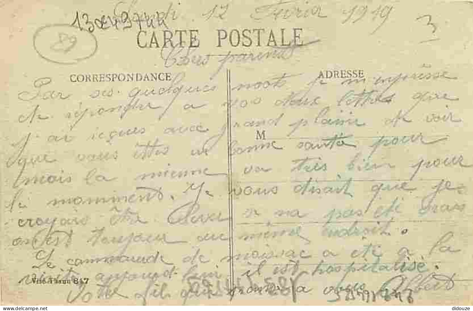 68 - Oderen - Quartier De L'Eglise - Correspondance - Voyagée En 1919 - CPA - Voir Scans Recto-Verso - Sonstige & Ohne Zuordnung