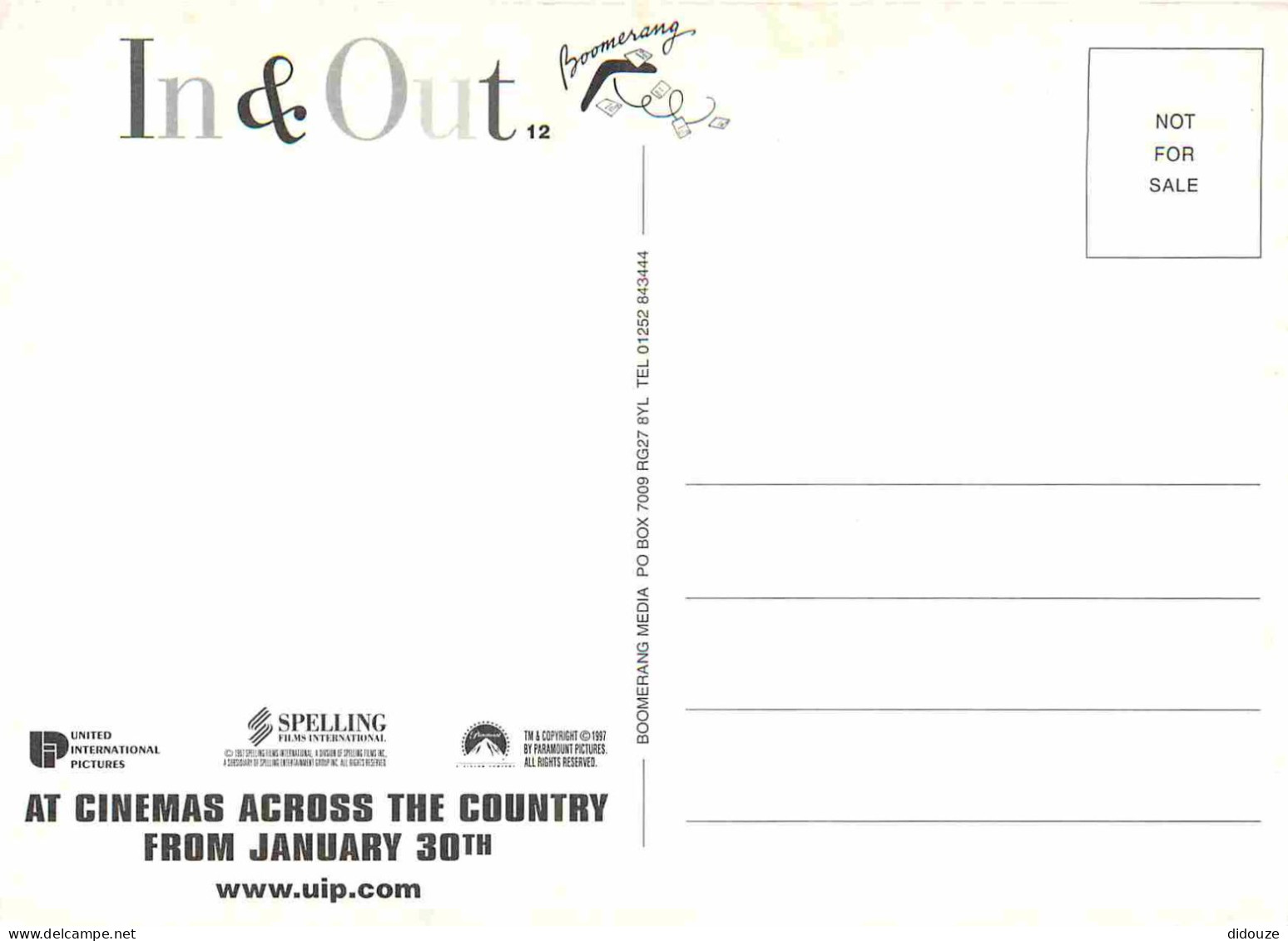 Cinema - Affiche De Film - In And Out - Kevin Kline - CPM - Voir Scans Recto-Verso - Afiches En Tarjetas