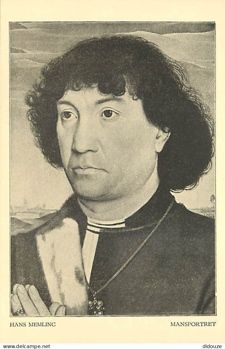 Art - Peinture - Hans Memling - Mansportret - Portrait - Carte Neuve - CPM - Voir Scans Recto-Verso - Pintura & Cuadros