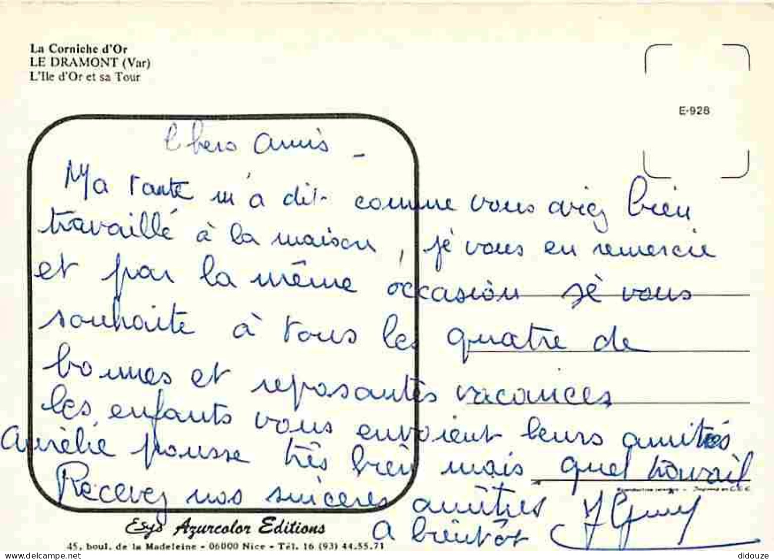 83 - Le Dramont - L'Ile D'Or Et Sa Tour - CPM - Voir Scans Recto-Verso - Other & Unclassified