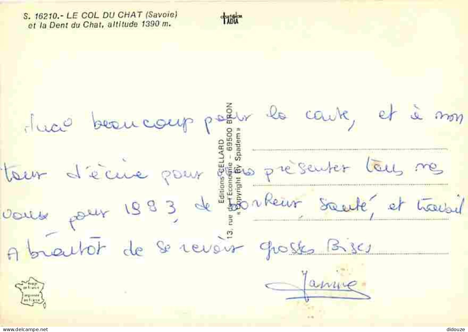 73 - Savoie - Col Du Chat - Dent Du Chat - CPM - Voir Scans Recto-Verso - Other & Unclassified