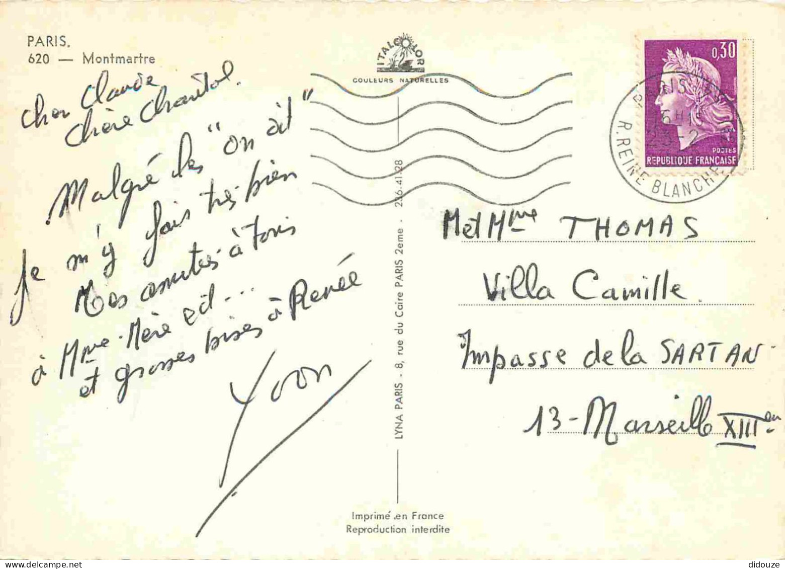 75 - Paris - Montmartre - Multivues - Carte Dentelée - CPSM Grand Format - Voir Scans Recto-Verso - Multi-vues, Vues Panoramiques