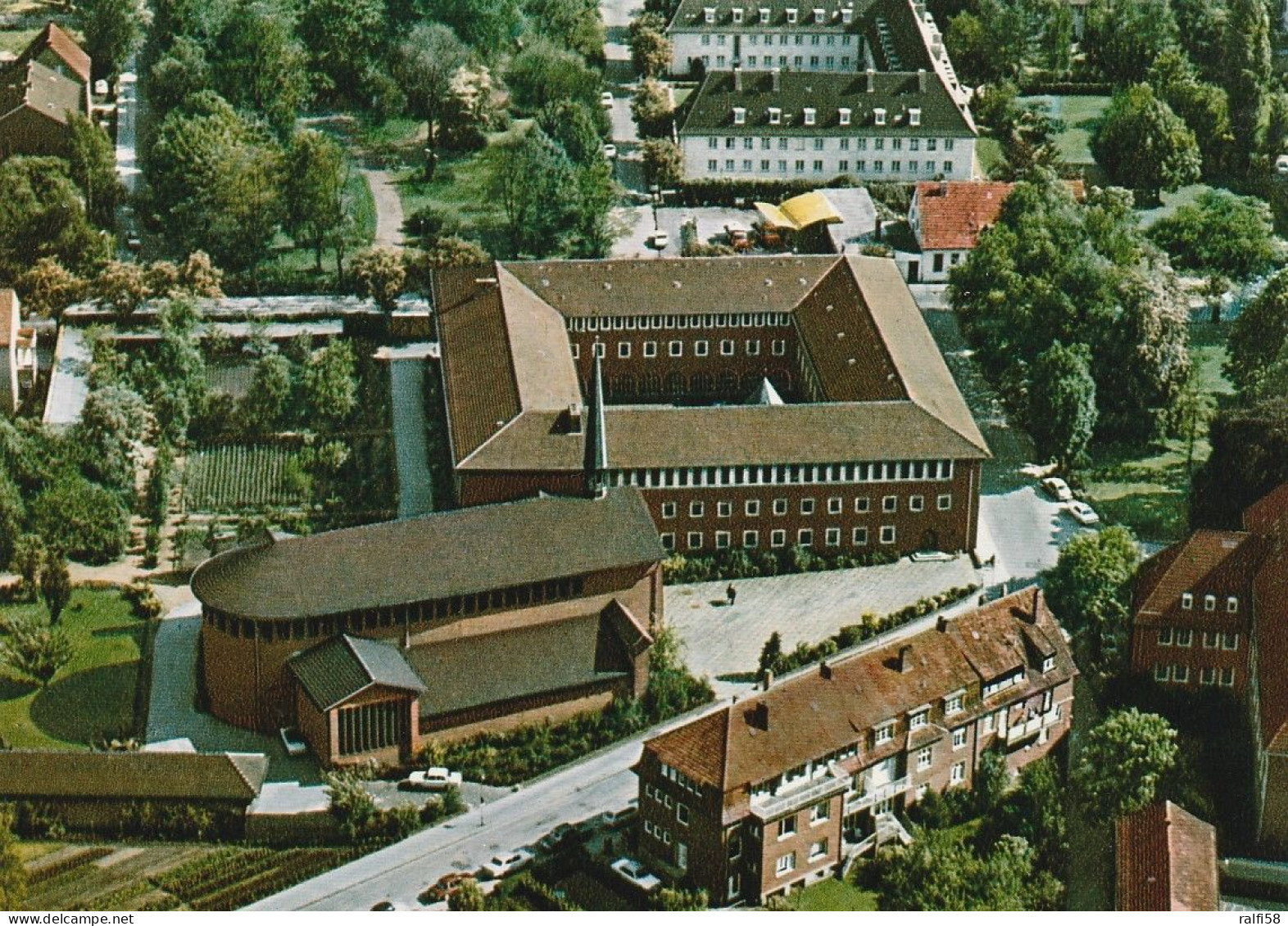 1 AK Germany / Niedersachsen * Konvent Und Studienhaus In Münster Der Franziskaner - Luftbildauffnehm - Munster