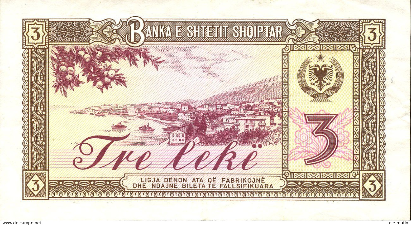 6 Billets De L'Albanie De 1957 A 1976 - Albanie