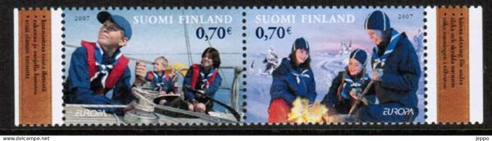 2007 Finland, Europa Cept Pair MNH. - Unused Stamps