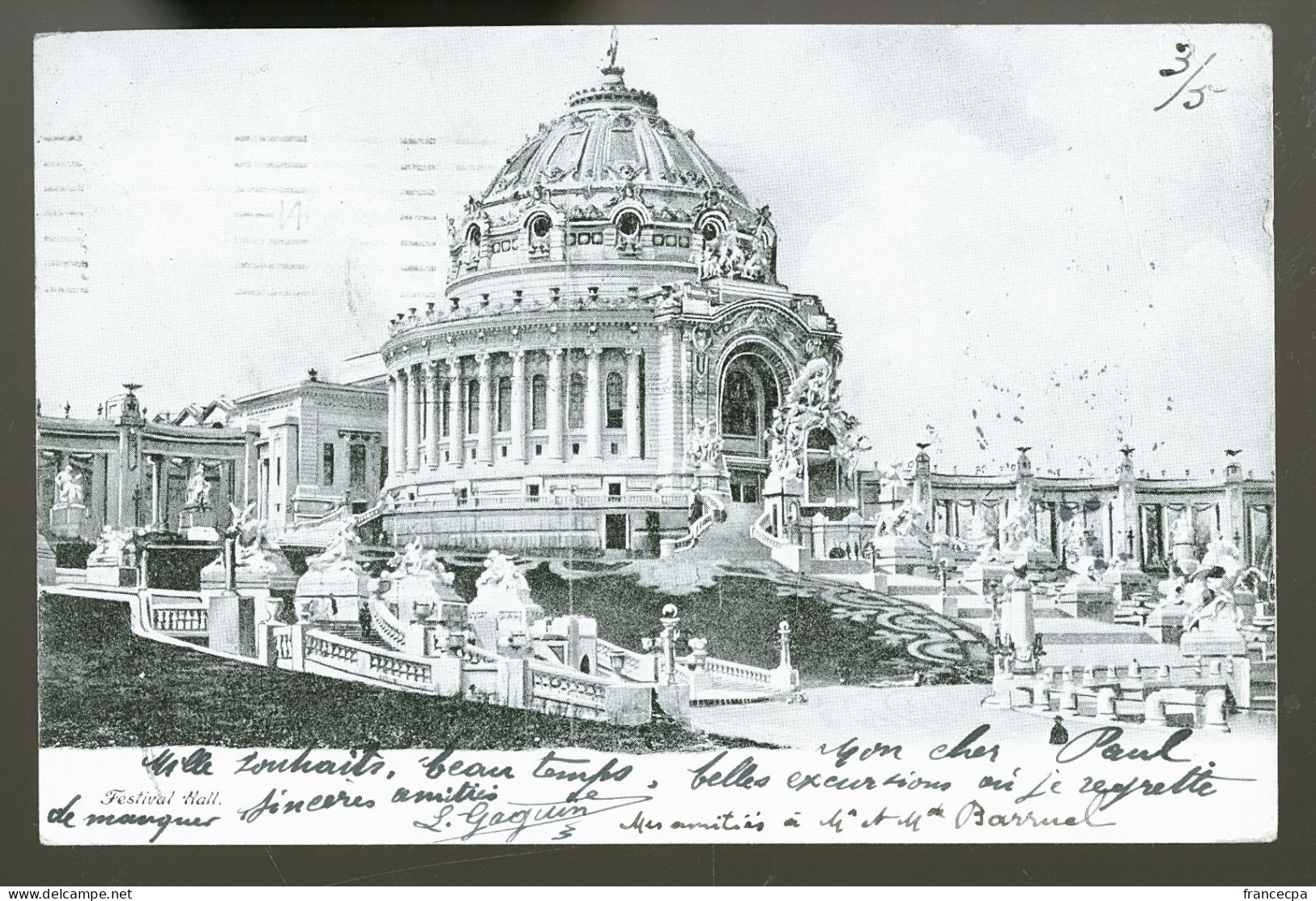 ETATS-UNIS 144 - Grand Bassin Et Salle Des Fêtes, Exposition Universelle N°1 De 1904 - St Louis – Missouri