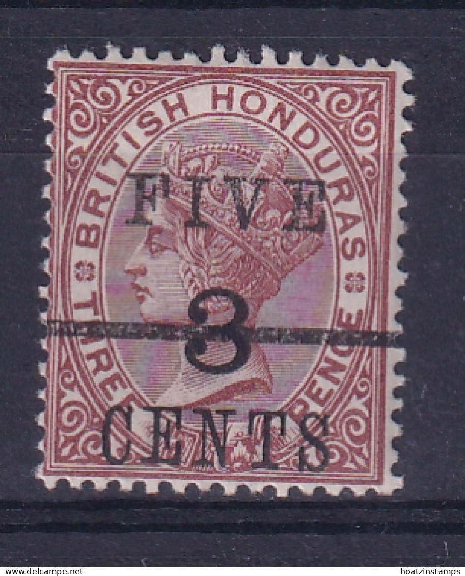 British Honduras: 1891   QV - Surcharge   SG49    5c On 3c On 3d       MH - Brits-Honduras (...-1970)