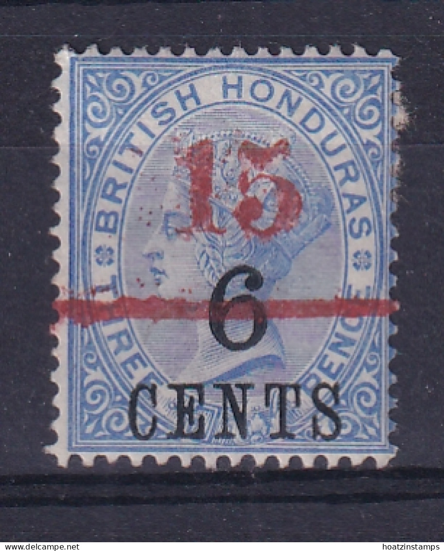 British Honduras: 1891   QV - Surcharge   SG50    15c On 6c On 3d       MH - Britisch-Honduras (...-1970)