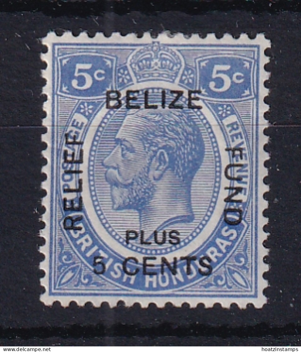 British Honduras: 1932   Belize Relief Fund Surcharge  SG142   5c + 5c     MH - Honduras Británica (...-1970)