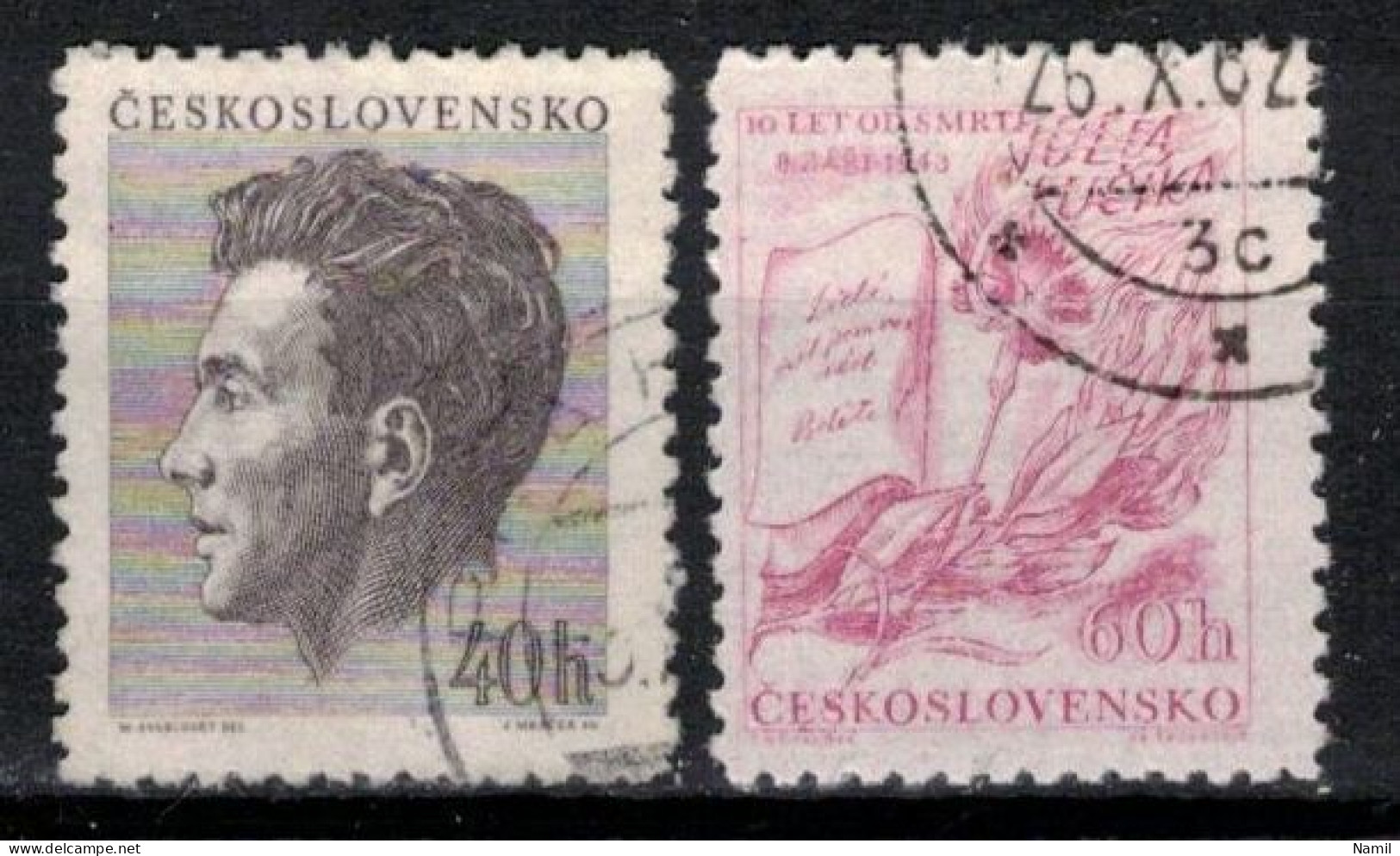 Tchécoslovaquie 1953 Mi 819-20 (Yv 723-4), Obliteré, - Usados