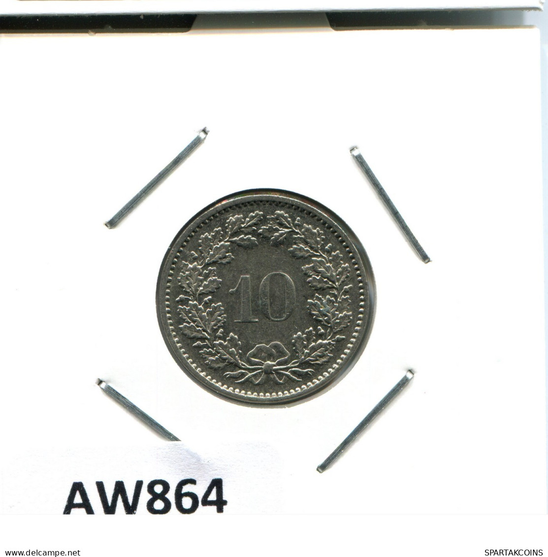 10 RAPPEN 1973 SUIZA SWITZERLAND Moneda #AW864.E.A - Andere & Zonder Classificatie