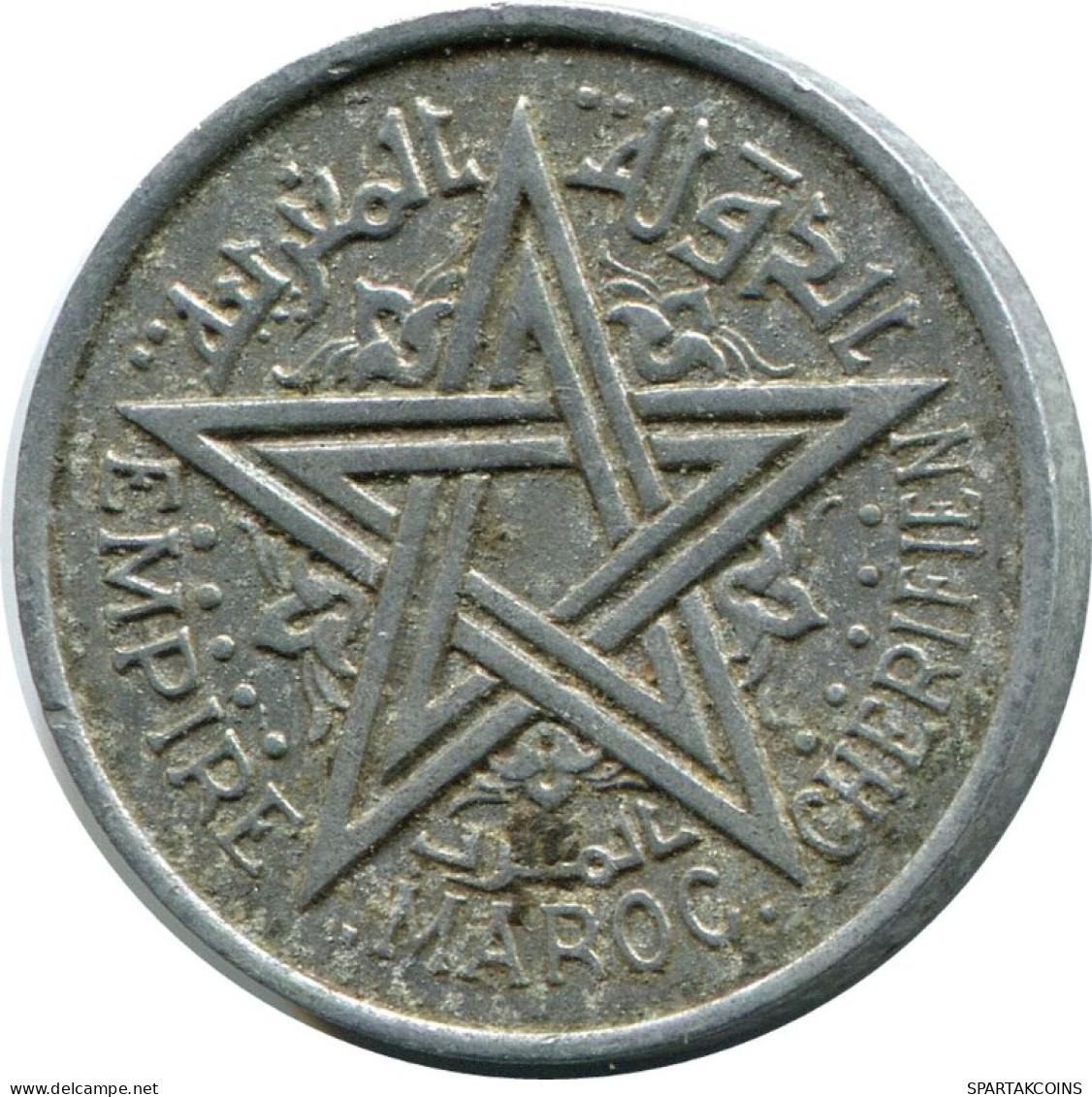 1 FRANC 1951 MOROCCO Islamic Coin #AH695.3.U.A - Maroc