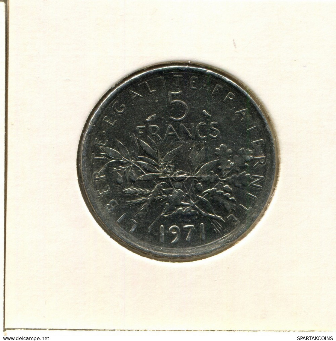 5 FRANCS 1971 FRANCIA FRANCE Moneda #BB596.E.A - 5 Francs