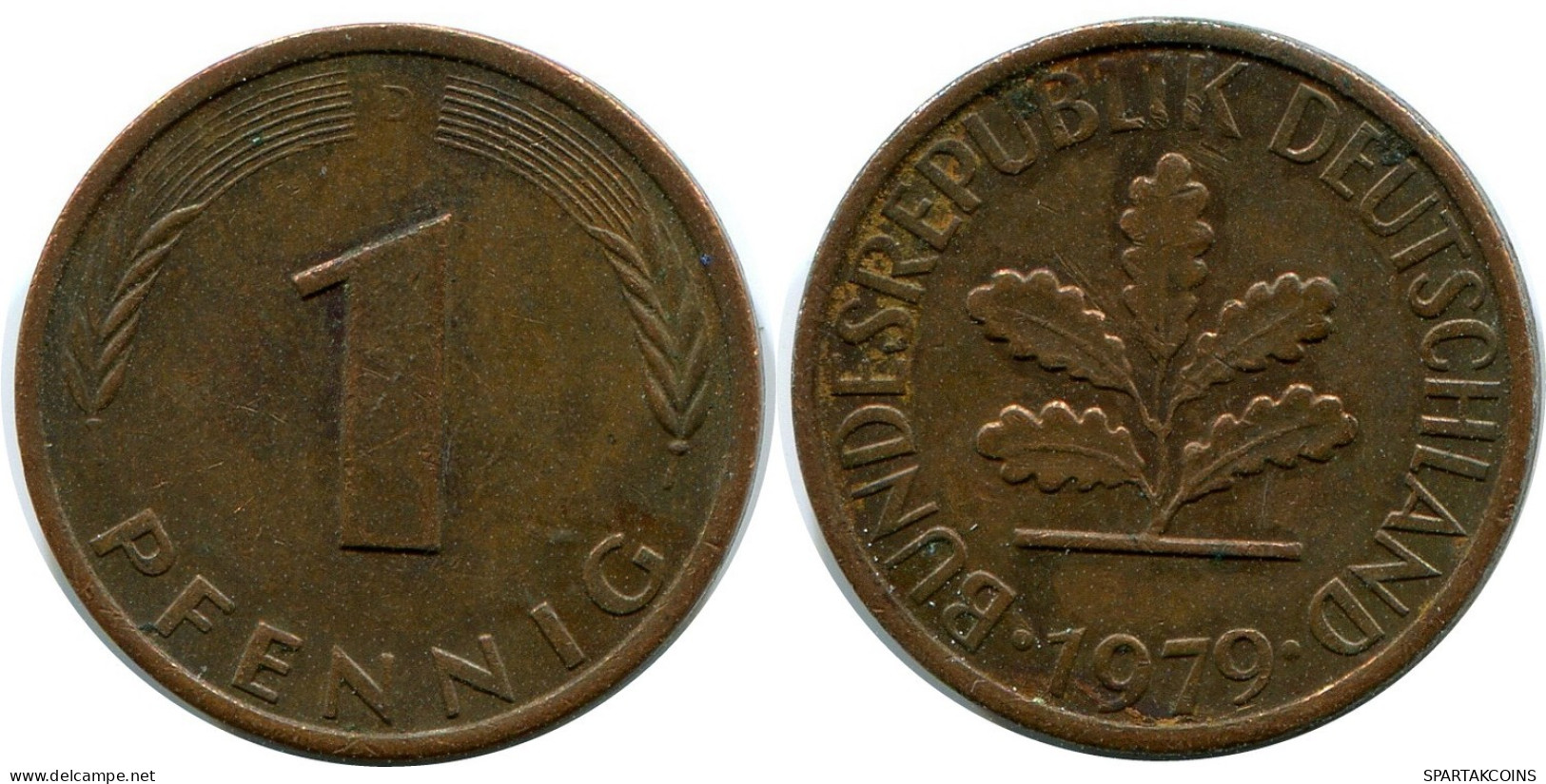 2 PFENNIG 1979 D BRD ALEMANIA Moneda GERMANY #AZ482.E.A - 2 Pfennig