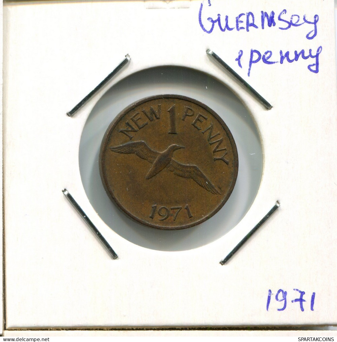 1 PENNY 1971 GUERNSEY Münze #AR569.D.A - Guernesey