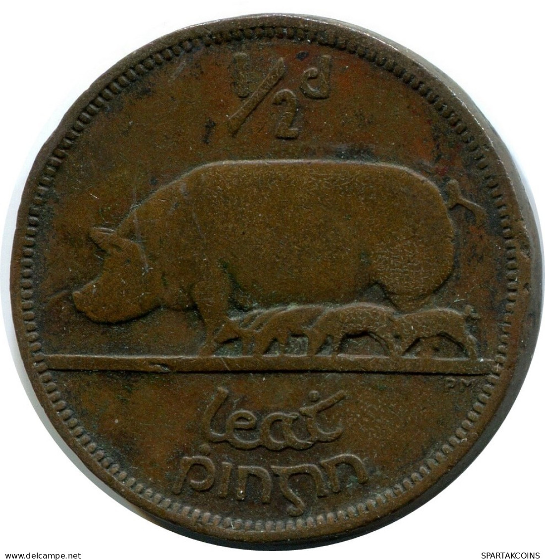 1/2 PENNY 1928 IRLANDA IRELAND Moneda #AY645.E.A - Irlanda