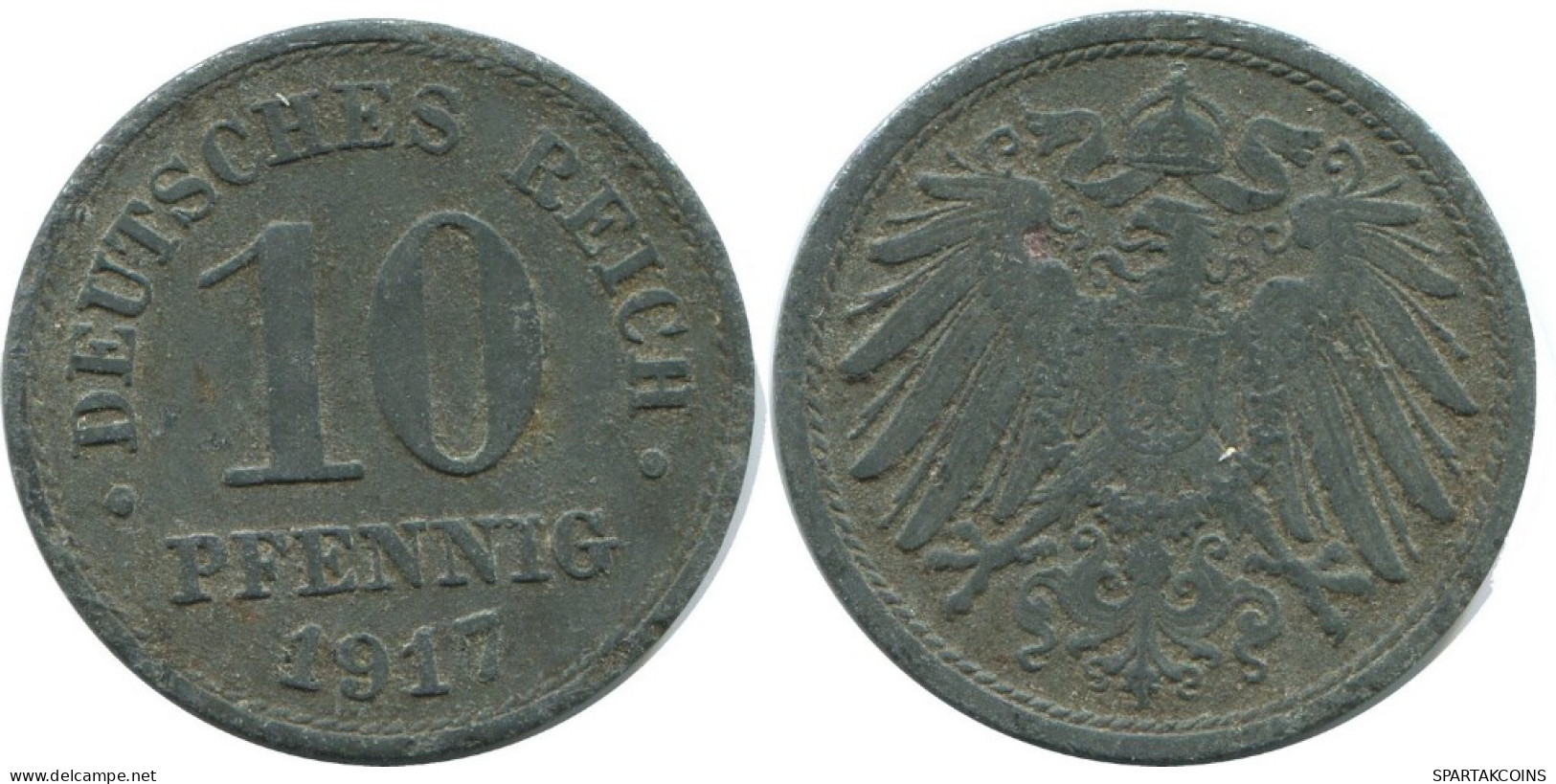10 PFENNIG 1917 ALLEMAGNE Pièce GERMANY #AD525.9.F.A - 10 Pfennig