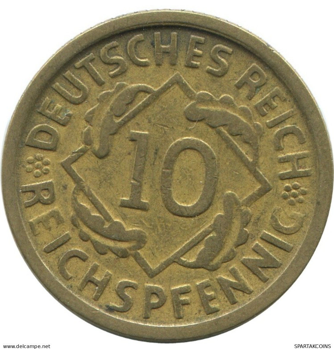 10 REICHSPFENNIG 1925 D GERMANY Coin #AE371.U.A - 10 Rentenpfennig & 10 Reichspfennig