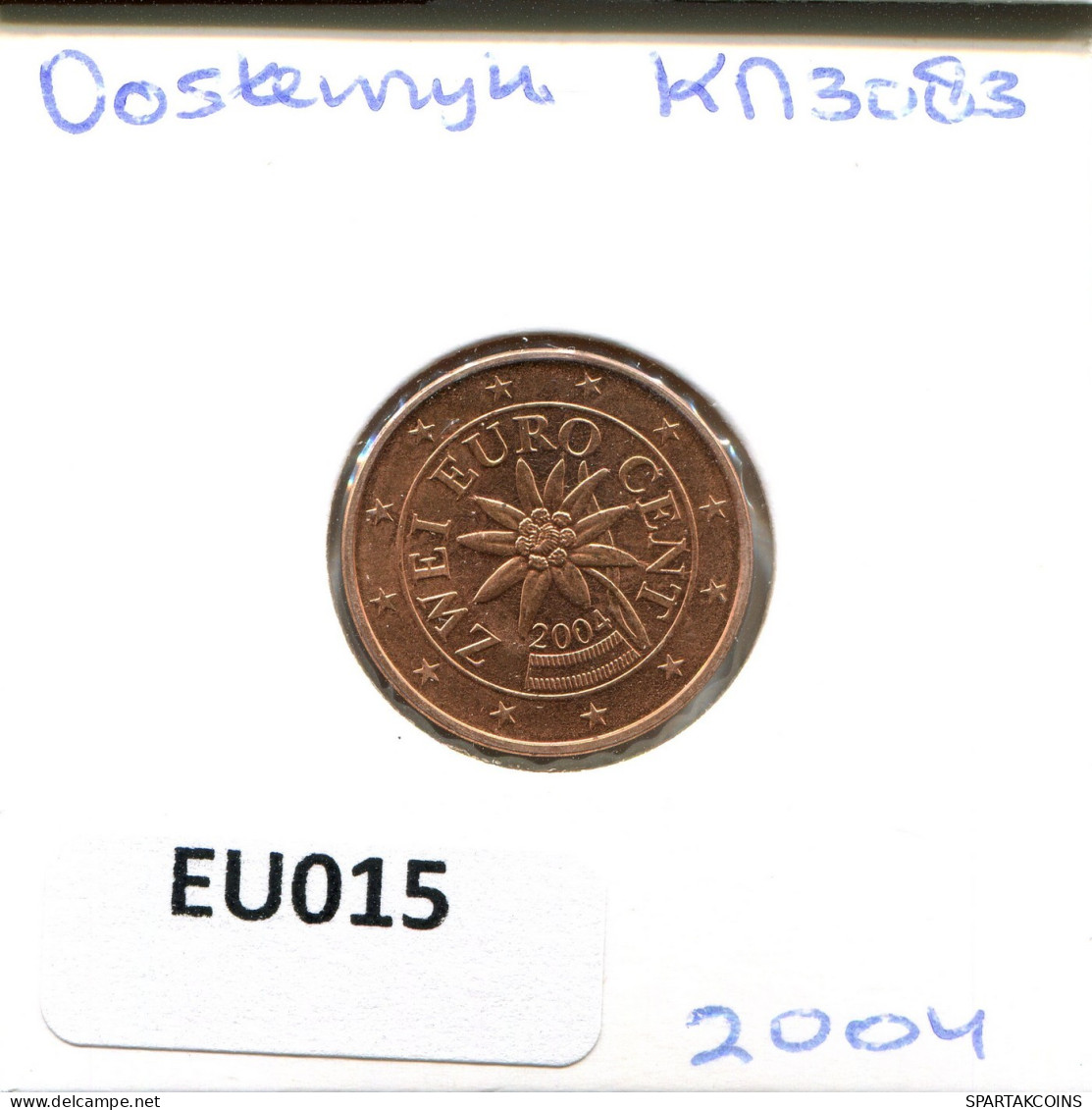 2 EURO CENTS 2004 AUSTRIA Coin #EU015.U.A - Austria