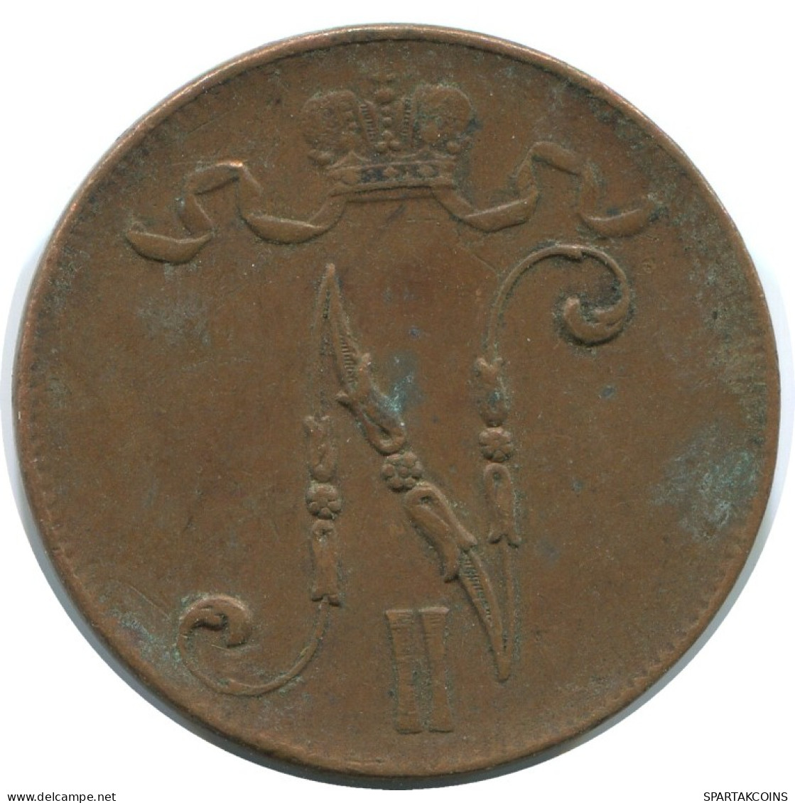 5 PENNIA 1916 FINLANDIA FINLAND Moneda RUSIA RUSSIA EMPIRE #AB196.5.E.A - Finnland