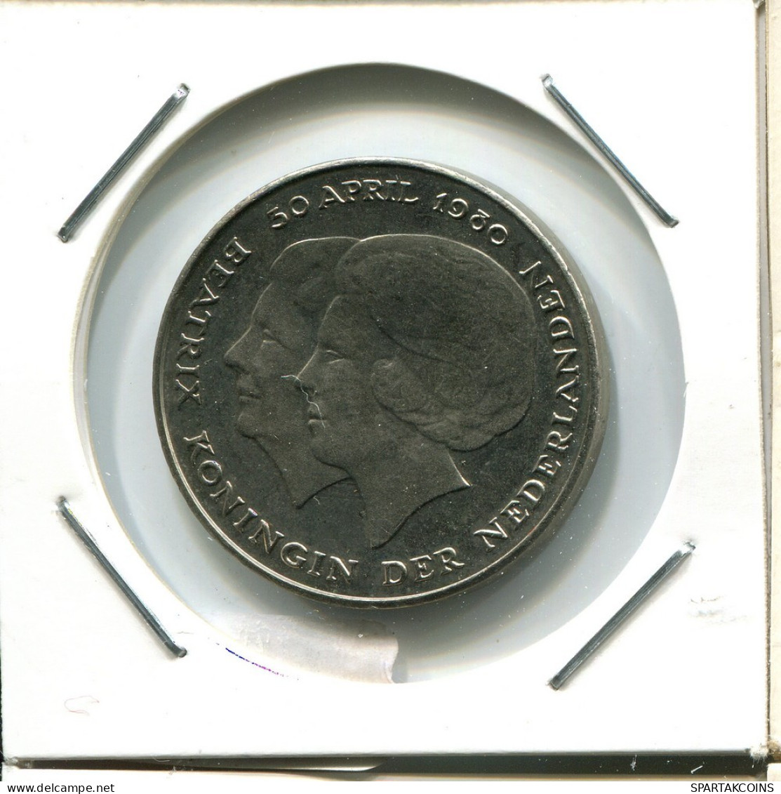 2 1/2 GULDEN 1980 NEERLANDÉS NETHERLANDS Moneda #AU589.E.A - 1948-1980 : Juliana