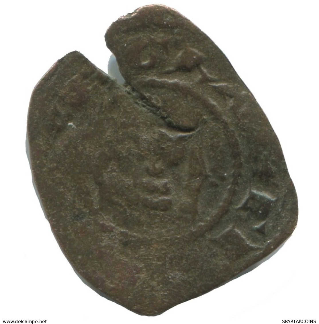 CRUSADER CROSS Authentic Original MEDIEVAL EUROPEAN Coin 1.8g/16mm #AC265.8.D.A - Autres – Europe