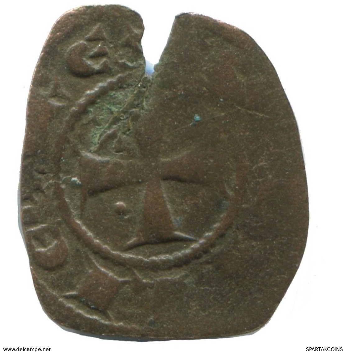 CRUSADER CROSS Authentic Original MEDIEVAL EUROPEAN Coin 1.8g/16mm #AC265.8.D.A - Altri – Europa