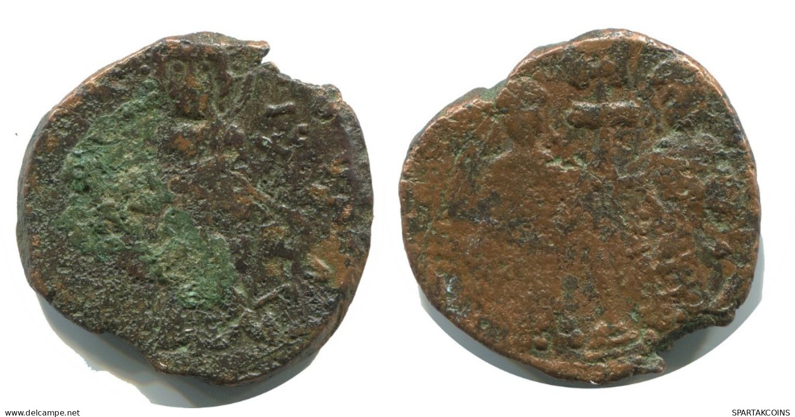 FLAVIUS JUSTINUS II FOLLIS Auténtico Antiguo BYZANTINE Moneda 6.9g/25m #AB328.9.E.A - Byzantines