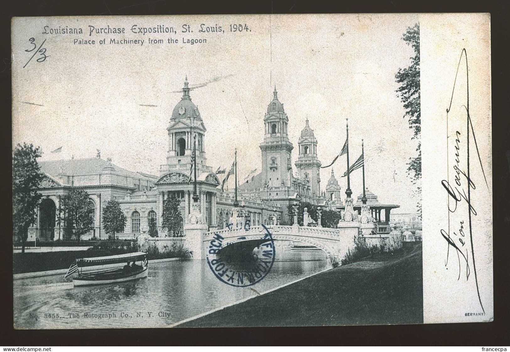 ETATS-UNIS 146 - SAINT LOUIS 1904 - Palais Des Machines De La Lagune - St Louis – Missouri