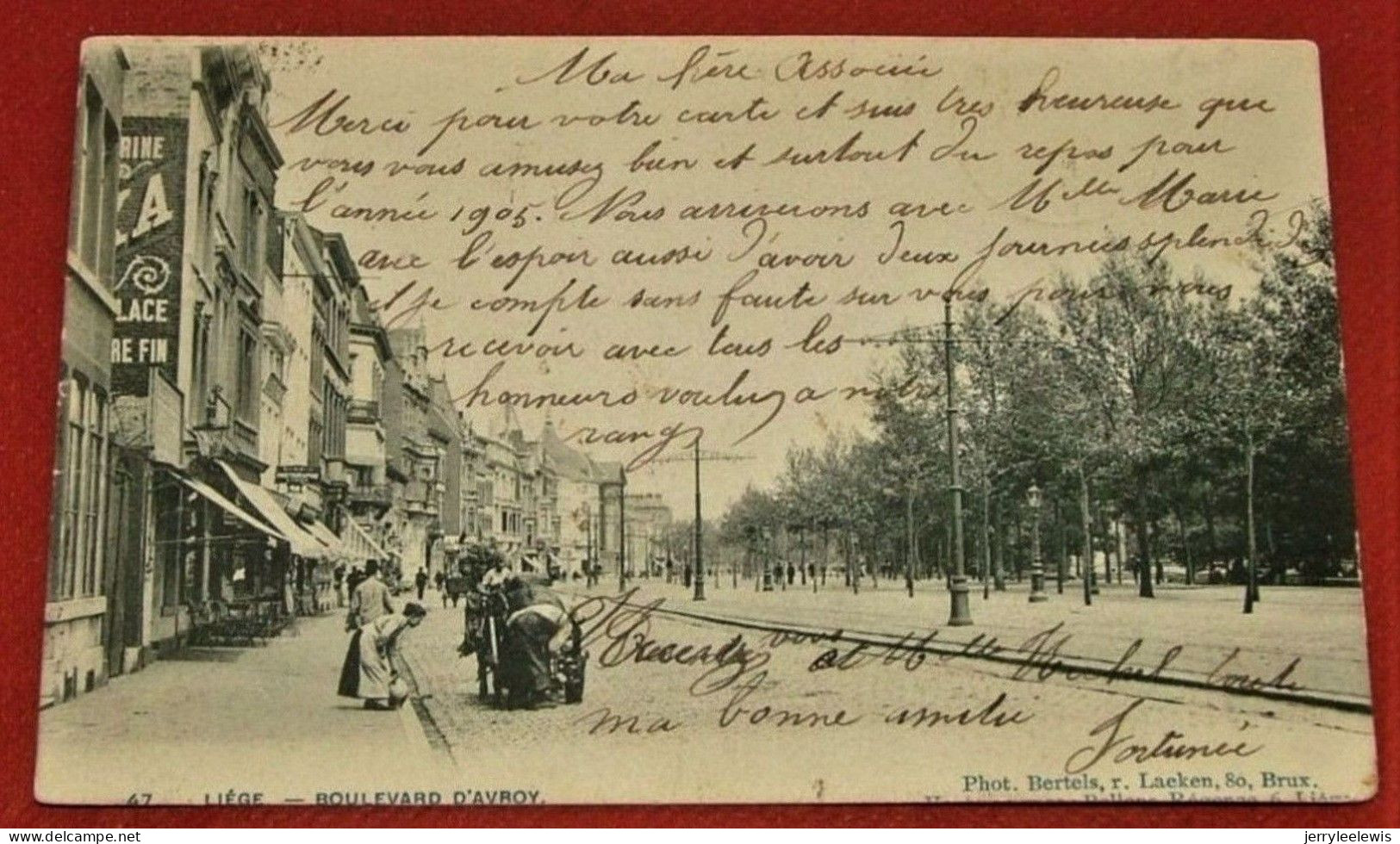 LIEGE  -  Boulevard D'Avroy   -  1904  - - Trois-Ponts