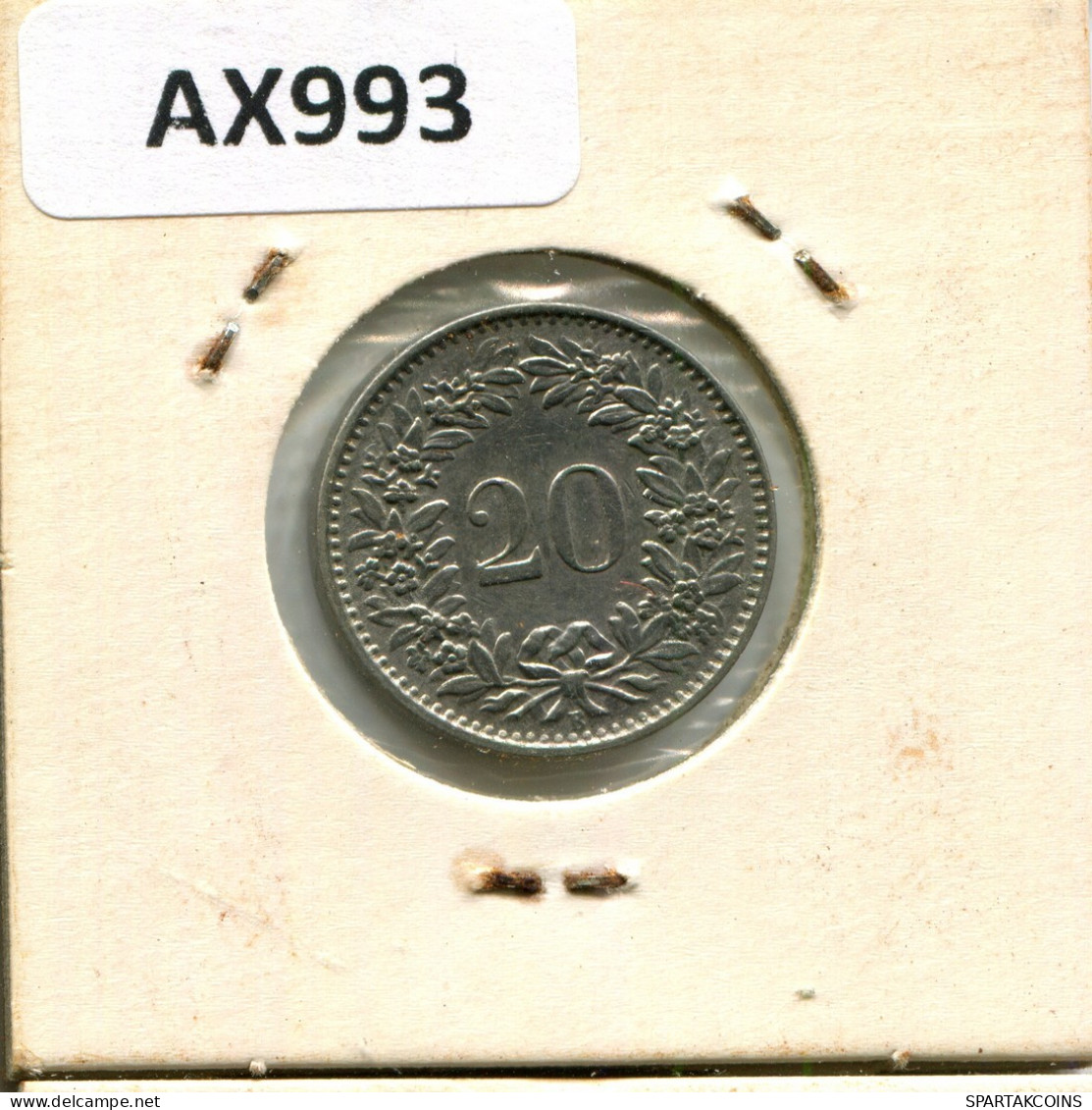 20 RAPPEN 1967 B SCHWEIZ SWITZERLAND Münze #AX993.3.D.A - Other & Unclassified