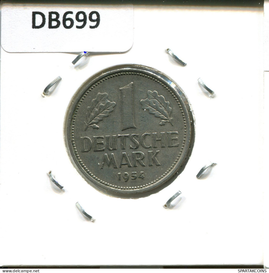 1 DM 1954 D BRD DEUTSCHLAND Münze GERMANY #DB699.D.A - 1 Marco