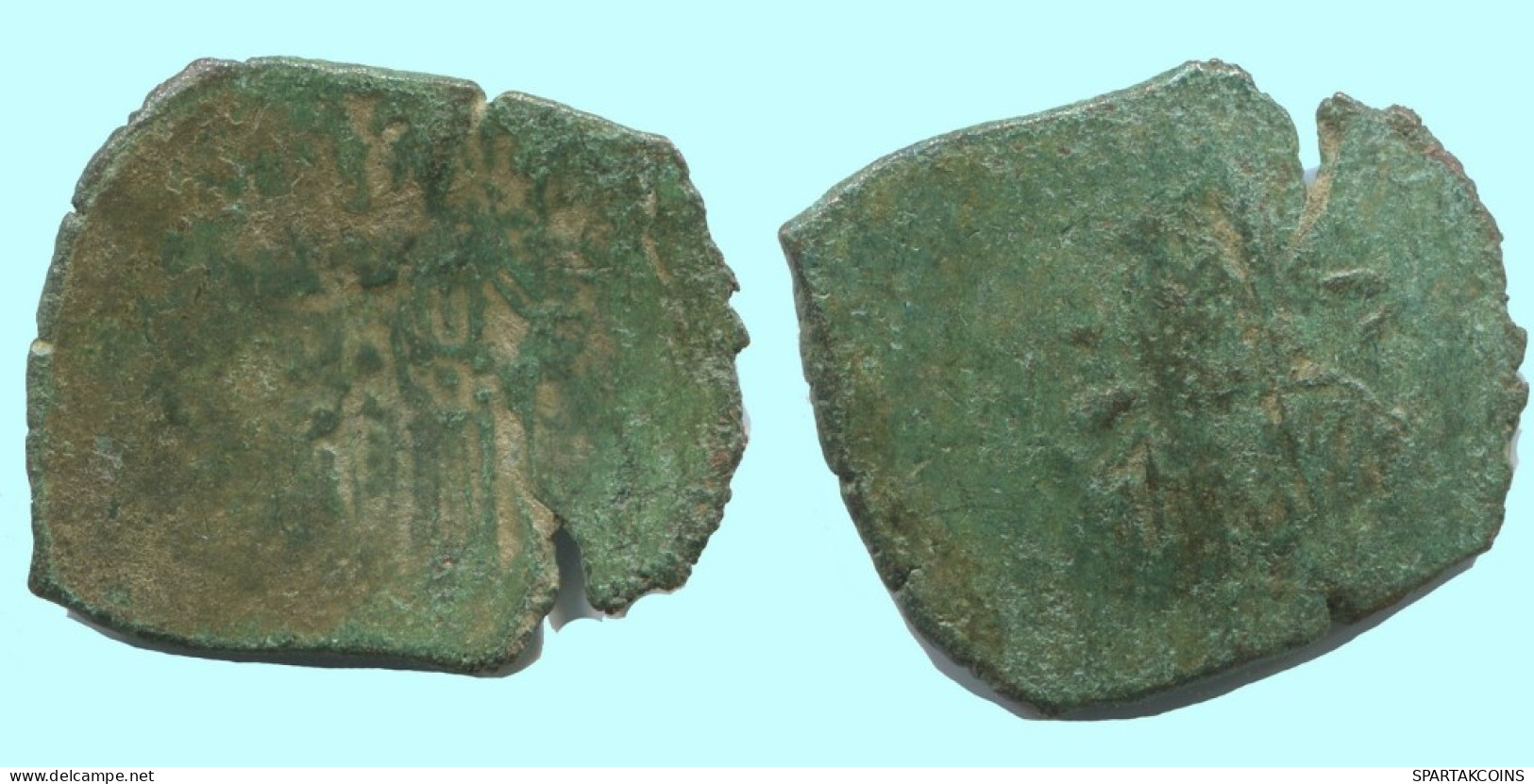 TRACHY BYZANTINISCHE Münze  EMPIRE Antike Authentisch Münze 2.4g/24mm #AG601.4.D.A - Bizantine