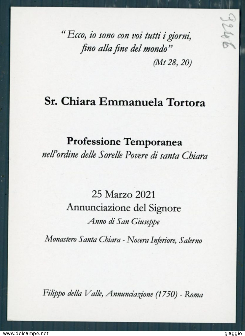 °°° Santino N. 9246 - Professione Temporanea - Cartoncino °°° - Religion &  Esoterik