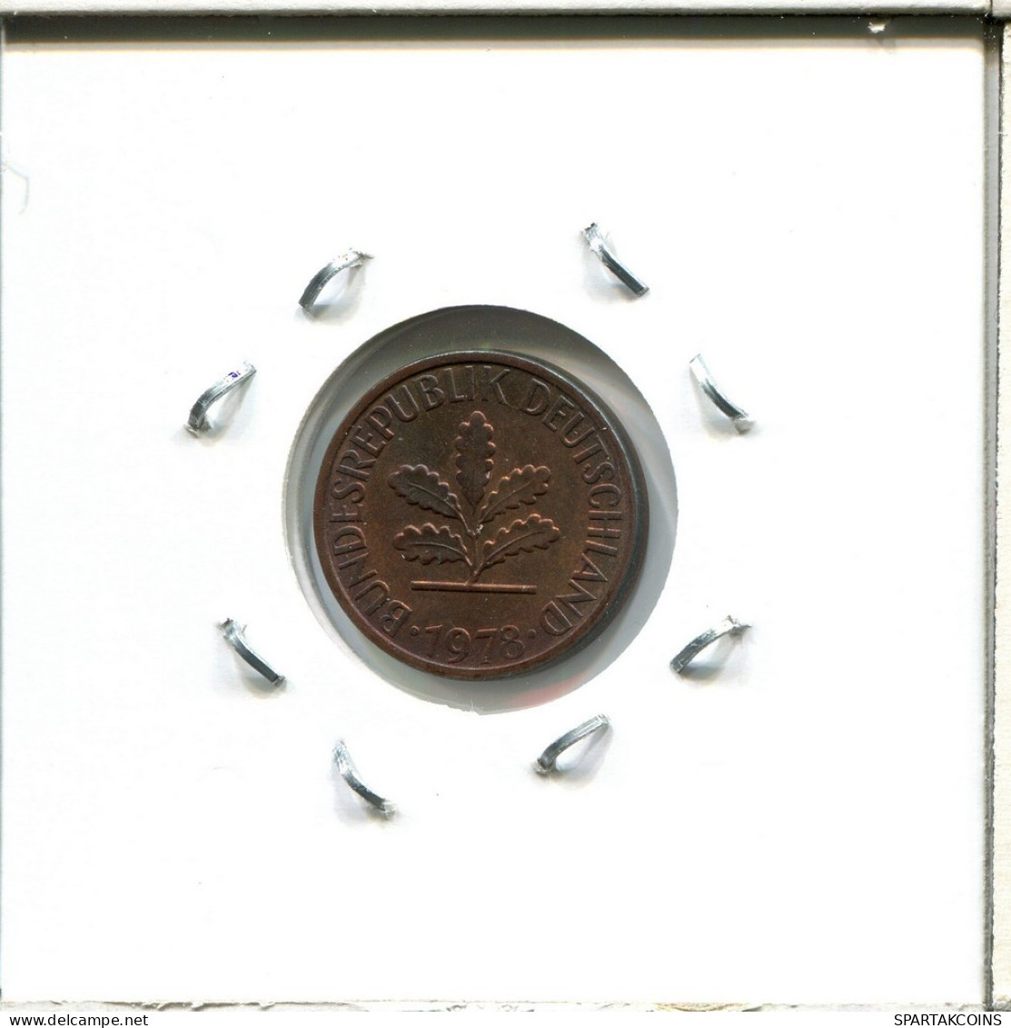 1 PFENNIG 1978 G BRD ALEMANIA Moneda GERMANY #AU701.E.A - 1 Pfennig