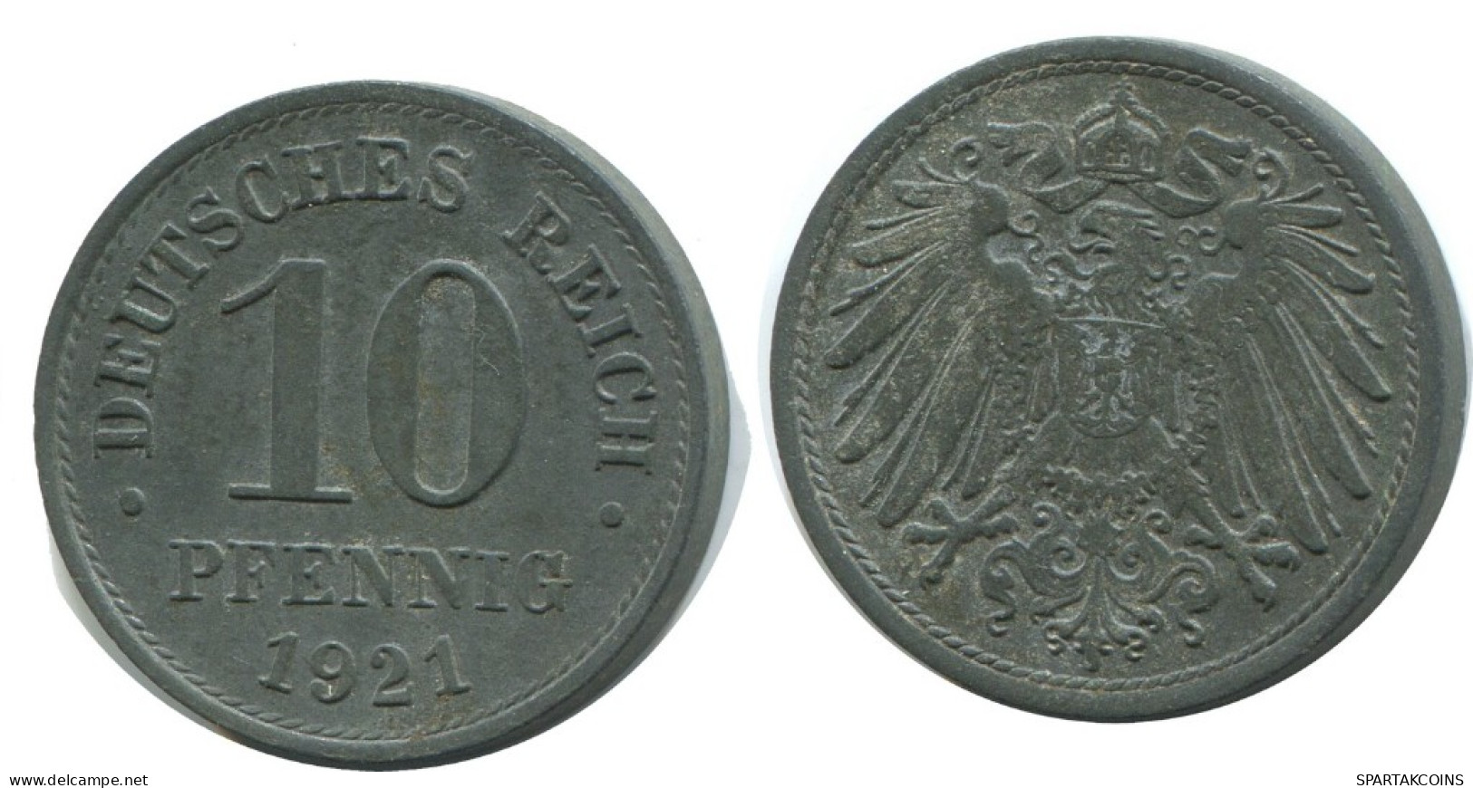 10 PFENNIG 1921 ALEMANIA Moneda GERMANY #AE405.E.A - 10 Pfennig