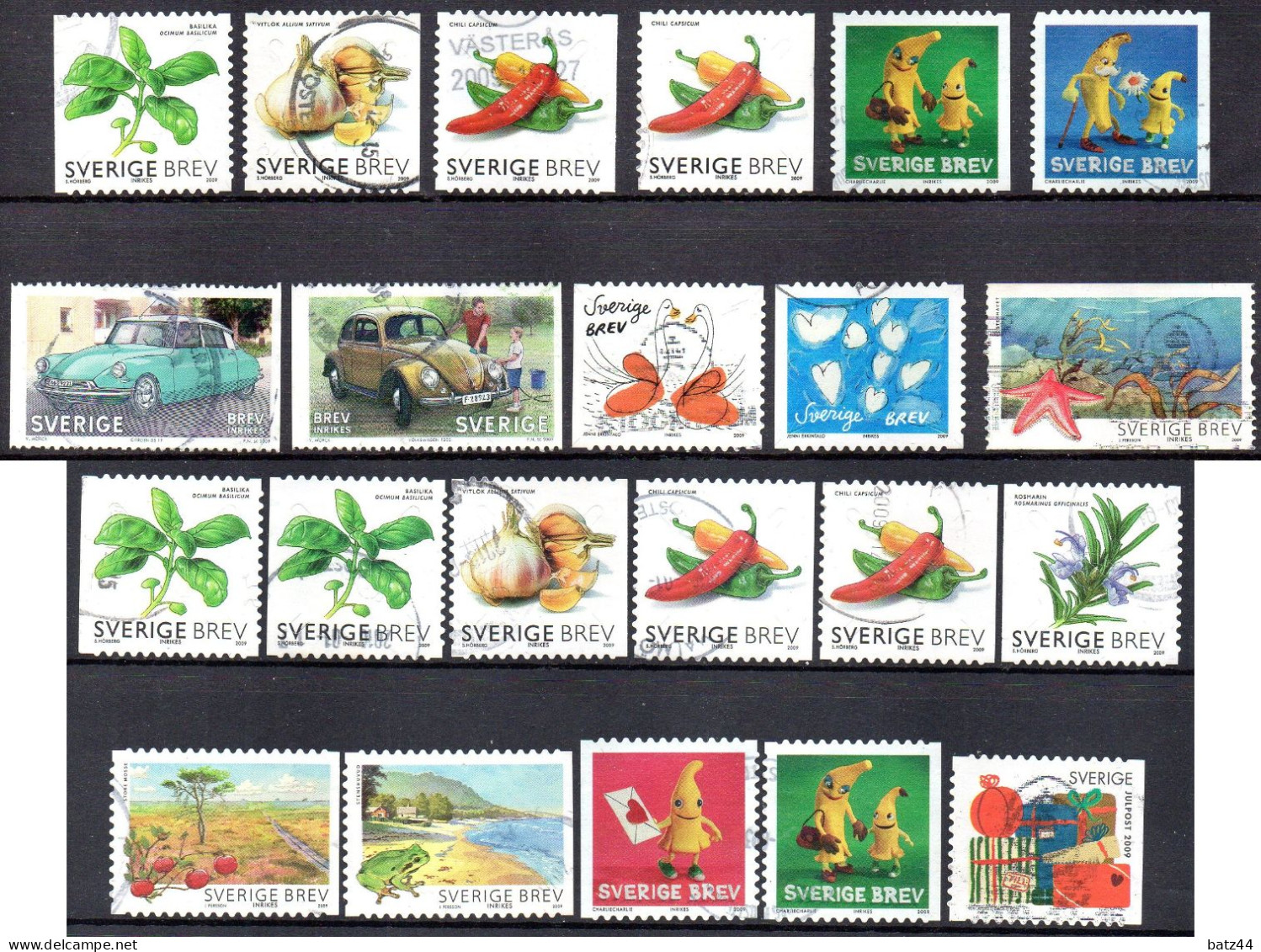 SUEDE SVERIGE SWEDEN  Lot Timbres Tous Oblitéré / Used Voir / See 5 Scan - Other & Unclassified