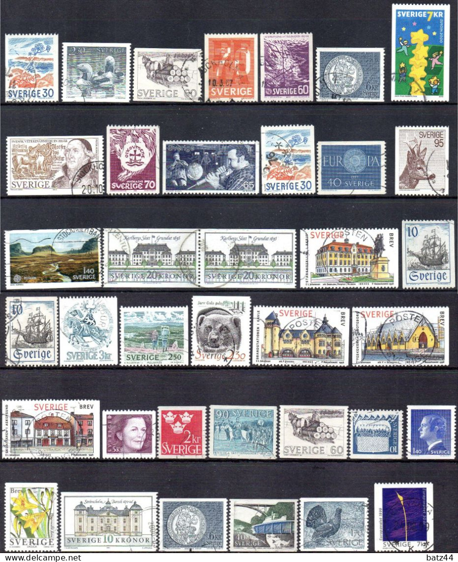 SUEDE SVERIGE SWEDEN  Lot Timbres Tous Oblitéré / Used Voir / See 5 Scan - Other & Unclassified