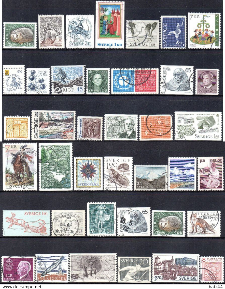 SUEDE SVERIGE SWEDEN  Lot Timbres Tous Oblitéré / Used Voir / See 5 Scan - Other & Unclassified