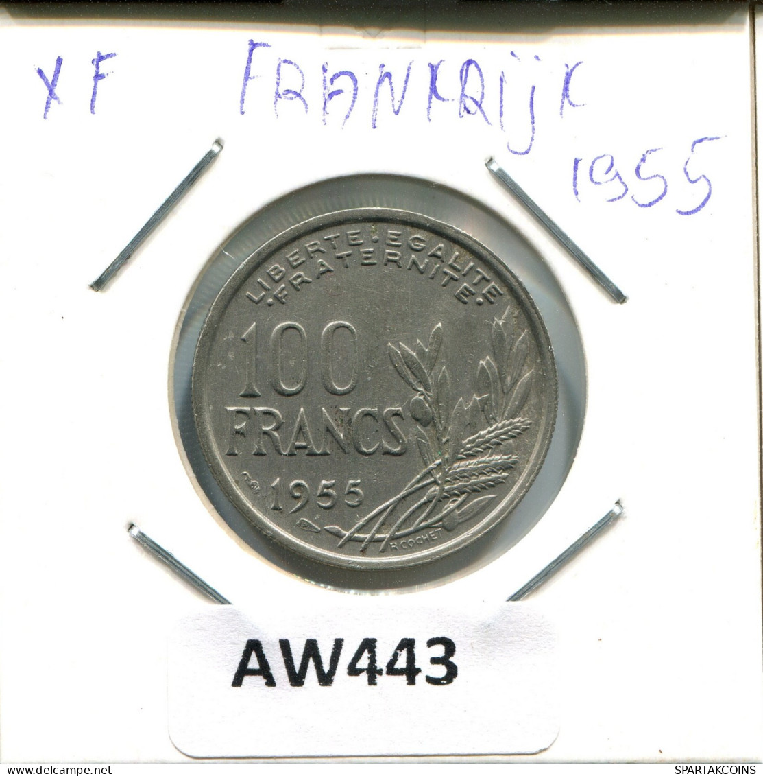 100 FRANCS 1955 FRANCE Pièce #AW443.F.A - 100 Francs