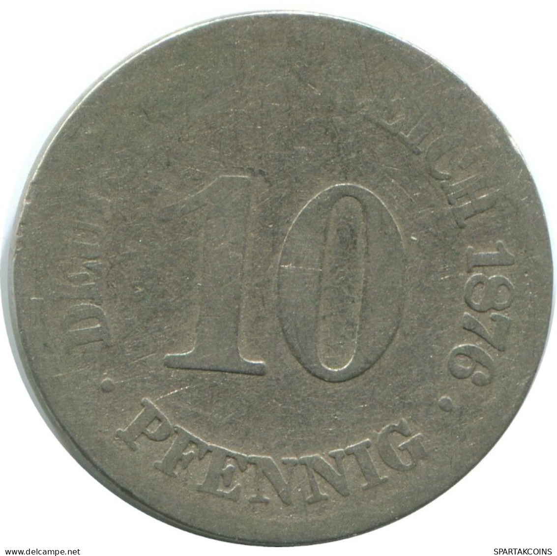 10 PFENNIG 1876 E GERMANY Coin #AE482.U.A - 10 Pfennig