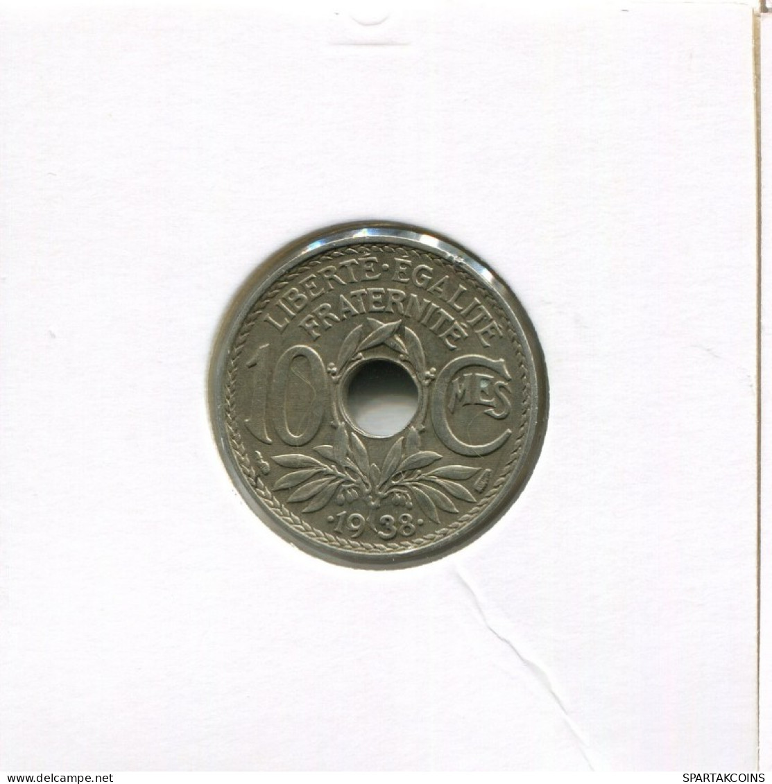 10 CENTIMES 1938 FRANKREICH FRANCE Französisch Münze #AK799.D.A - 10 Centimes