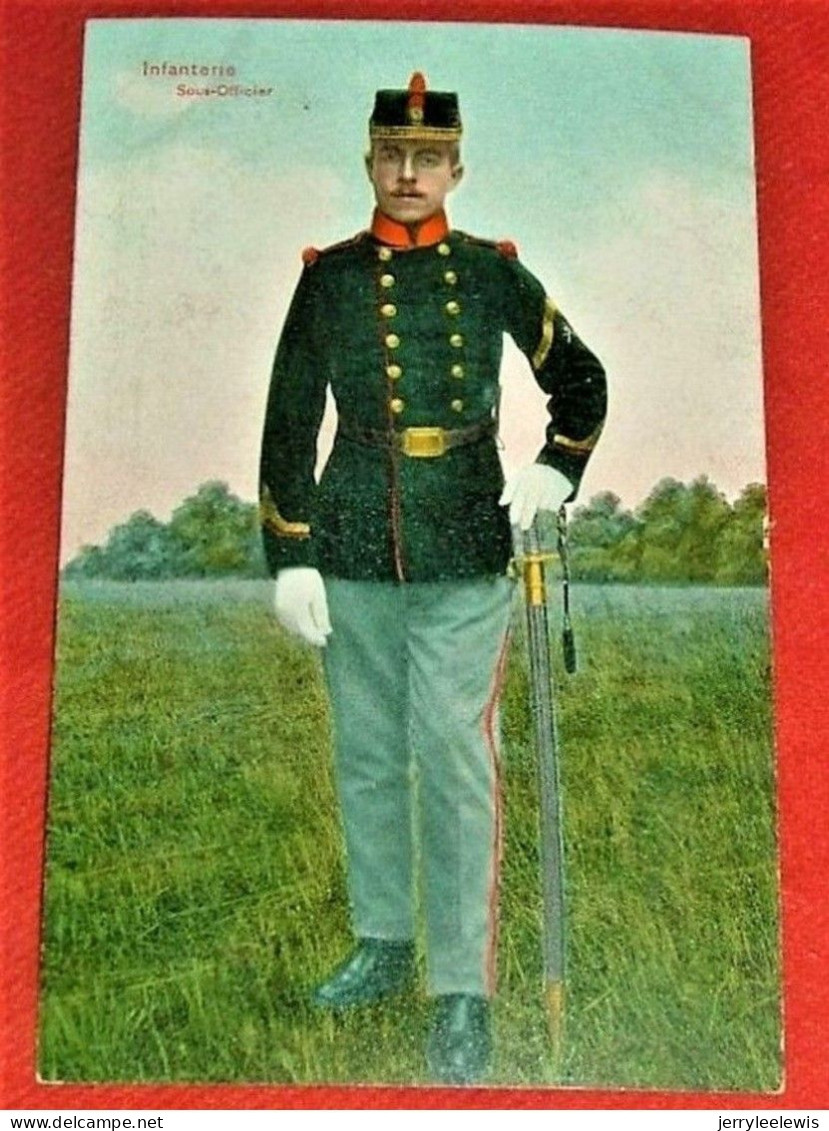 MILITARIA  -  ARMEE BELGE  -  Infanterie  - Sous-officier - Uniformen