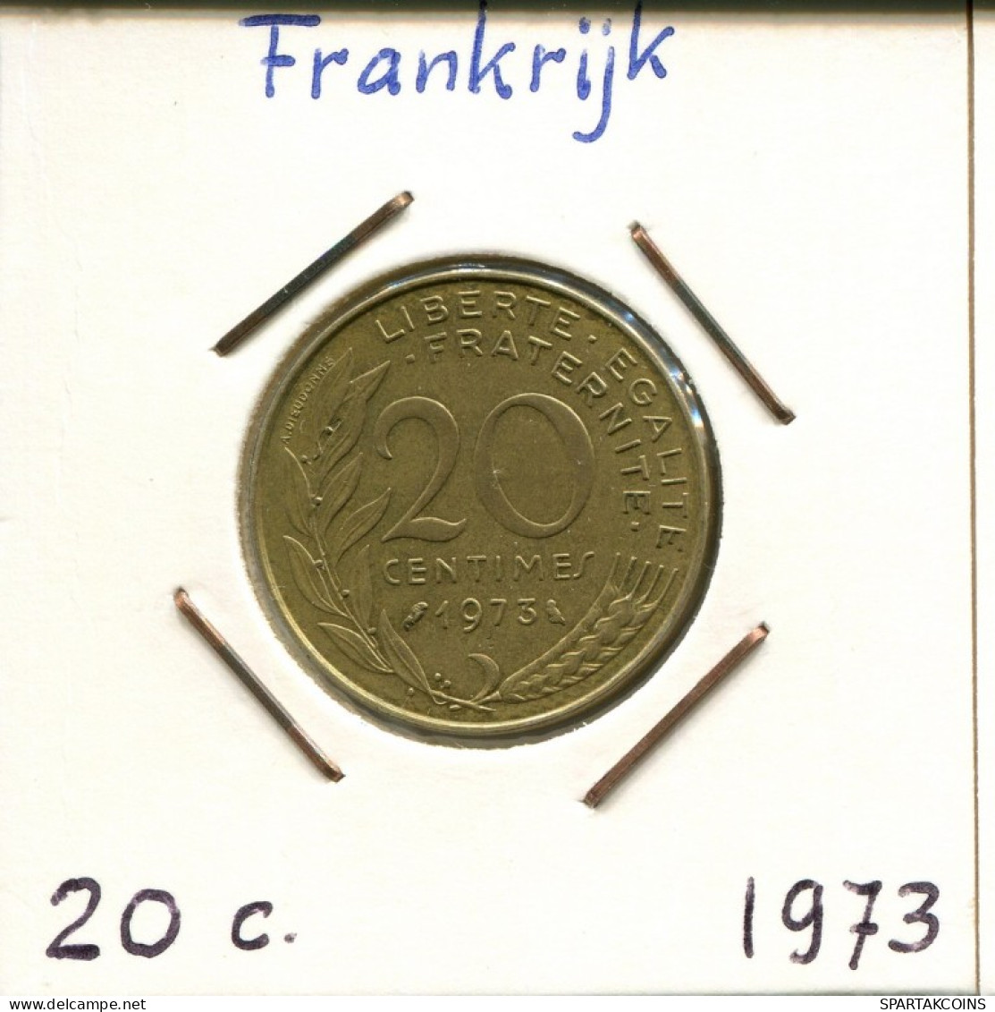 20 CENTIMES 1973 FRANCE Coin French Coin #AM169.U.A - 20 Centimes