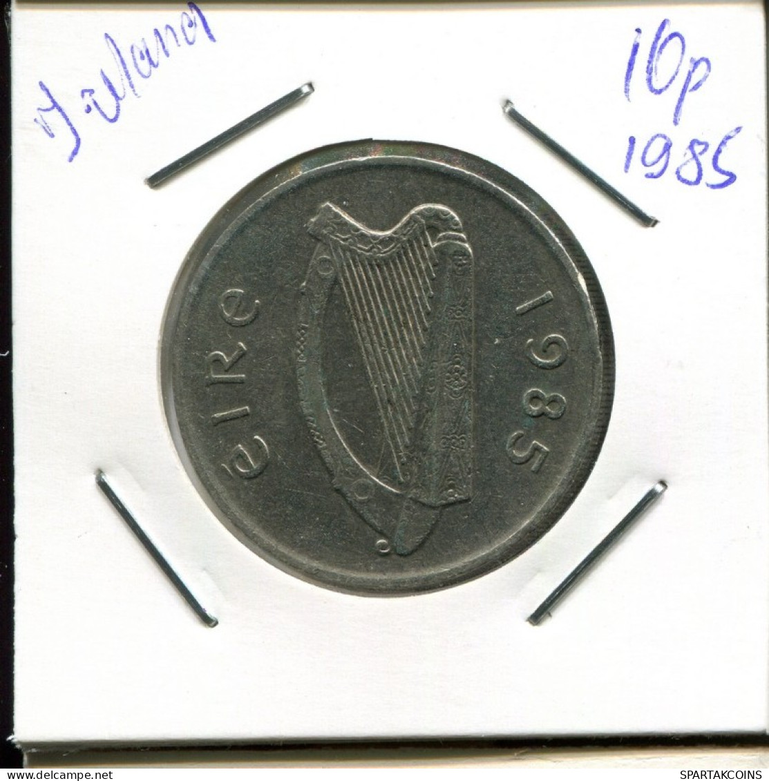 10 PENCE 1985 IRLANDA IRELAND Moneda #AN610.E.A - Ierland
